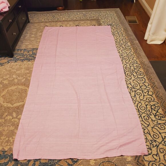 Pottery Barn Kids Outlet Silk Cotton Blend Curtain Panels 42x84 Baby Pink - Picture 3 of 10